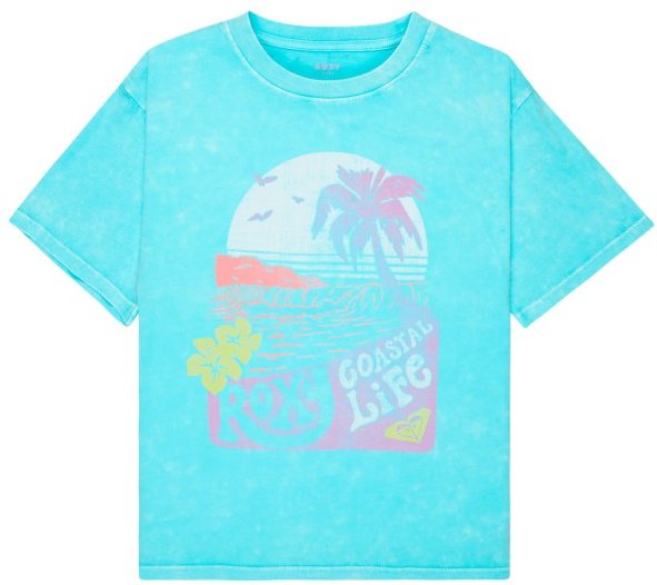 Roxy - Kid's Eveoversize Washed - T-Shirt Gr 6 Years - XS türkis