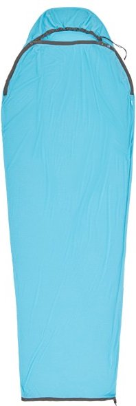 Sea to Summit - Breeze Sleeping Bag Liner Mummy with Drawcord - Reiseschlafsack Gr Compact blau