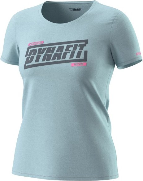 Thumbnail - Dynafit - Women's Graphic Cotton S/S Tee - T-Shirt Gr 40 türkis/grau