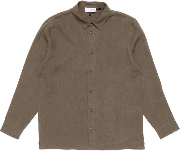 Mazine - Classic Linen Shirt - Hemd Gr M braun
