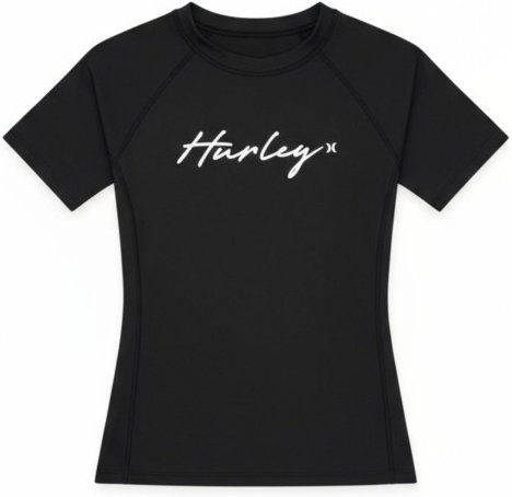 Hurley - Women's Rash S/S Tee - Lycra Gr M schwarz
