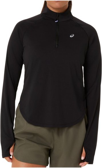 Asics - Women's Nagino Run 1/4 Zip L/S Top - Laufshirt Gr S schwarz
