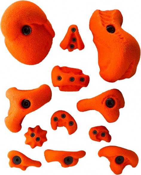 Metolius - Bouldering Set Naturals - Klettergriffe Gr 12 Holds rot