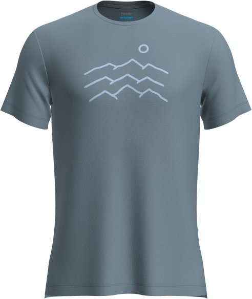 Icebreaker - Merino 125 Cool-Lite Sphere S/S Across - Merinoshirt Gr M grau