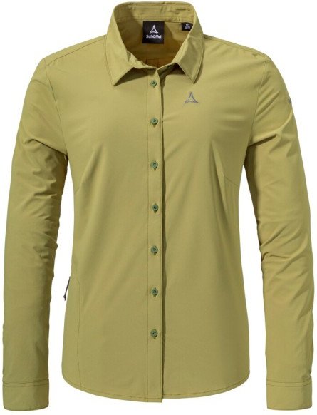 Thumbnail - Schöffel - Women's Blouse Style Dunajec - Bluse Gr 42 oliv