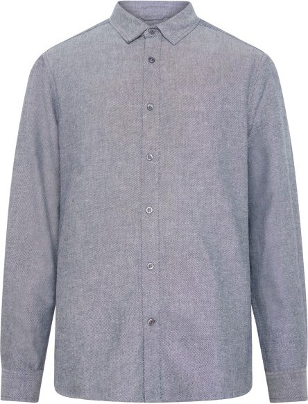 Thumbnail - KnowledgeCotton Apparel - Regular Fit Heavy Twill Flannel - Hemd Gr XL grau