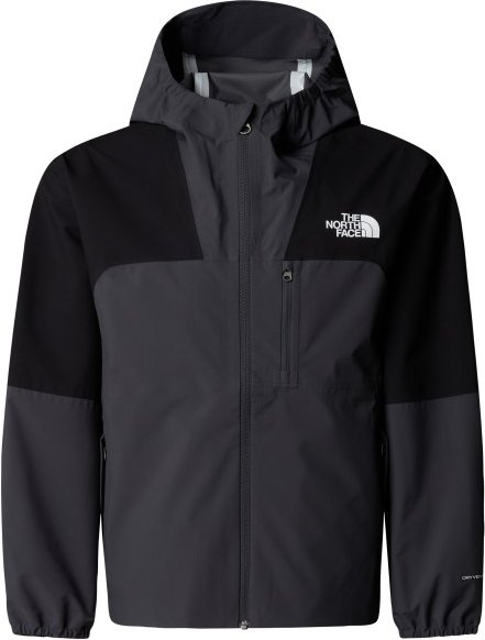 The North Face - Kid's Teen Hike Packable Shell - Regenjacke Gr M schwarz/grau