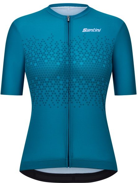 Santini - Women's Moon S/S Jersey - Radtrikot Gr L blau