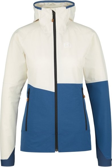 Ortovox - Women's Punta Berrino Hooded Jacket - Softshelljacke Gr M weiß/blau