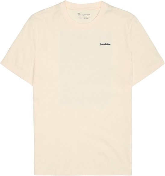 KnowledgeCotton Apparel - Regular Single Jersey Hik Printed - T-Shirt Gr XL weiß