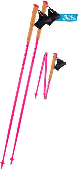 Thumbnail - Komperdell - Carbon FXP Team Pink Foldable - Trailrunning Stöcke Gr 125 cm rosa
