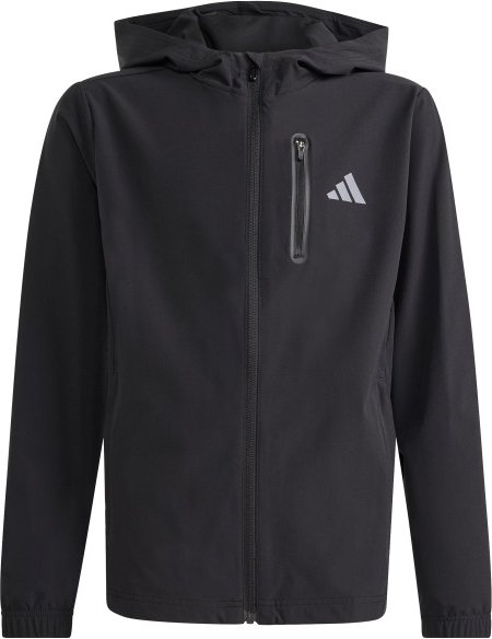 adidas - Kid's Hooded Tech Woven Jacke - Sweat- & Trainingsjacke Gr 176 schwarz