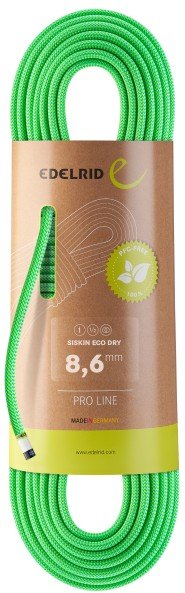 Edelrid - Siskin Eco Dry 8,6 - Einfachseil Gr 50 m grün