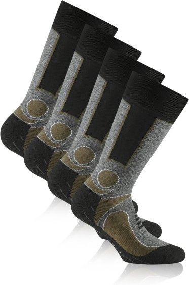 Rohner - Basic Trekking 2er Pack - Wandersocken Gr 35-38 schwarz