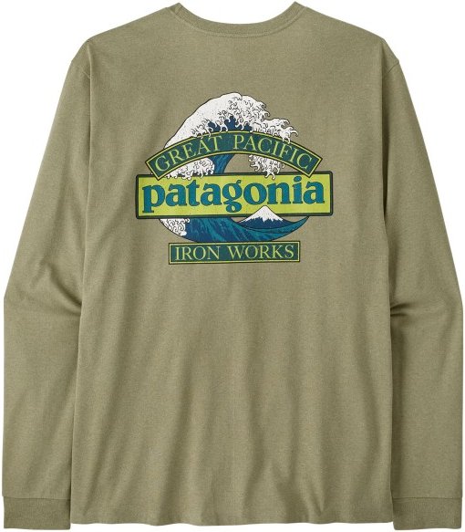 Patagonia - L/S Great Waves Responsibili-Tee - Longsleeve Gr S oliv