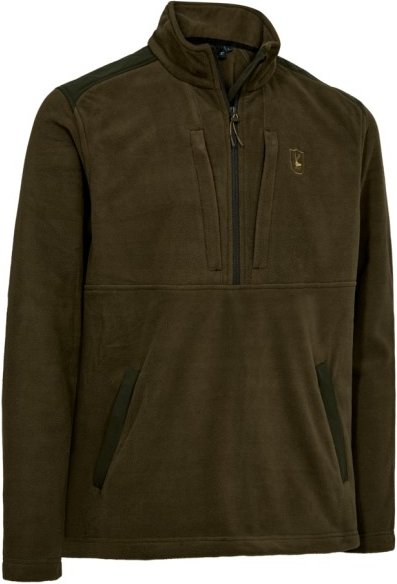 Thumbnail - Deerhunter - Climate 1/2-Zip Fleece with 37.5 Technology - Fleecejacke Gr L oliv/braun