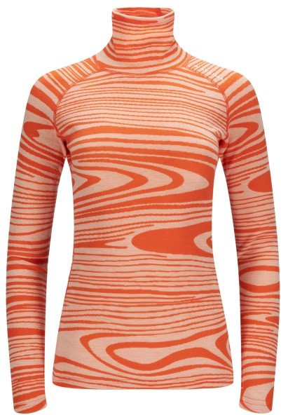 Thumbnail - Aclima - Women's WarmWool Roll Neck - Merinounterwäsche Gr L rosa