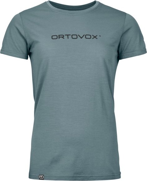 Ortovox - Women's 150 Cool Brand T-Shirt - Merinoshirt Gr M türkis/grau