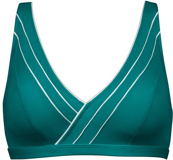 Lidea - Women's Sports Club Long Line Bikini Top - Bikini-Top Gr 38 - Cup: C türkis