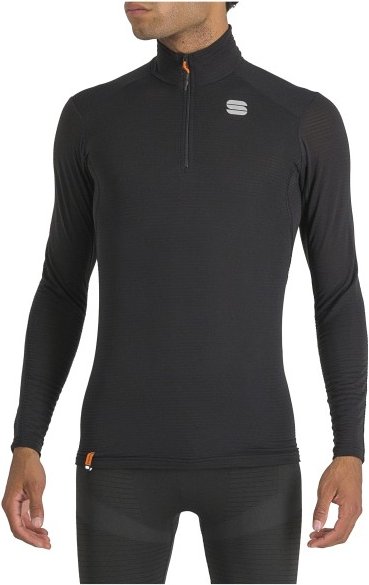 Thumbnail - Sportful - Thermodynamic Mid Zipped Tee Long Sleeve - Kunstfaserunterwäsche Gr M schwarz