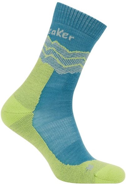 Thumbnail - Icebreaker - Merino Hike+ Medium Crew Across The Peaks - Wandersocken Gr S türkis