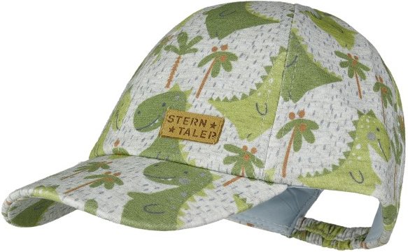 Sterntaler - Kid's Basecap Dinosaurier - Cap Gr 47 cm grau/oliv