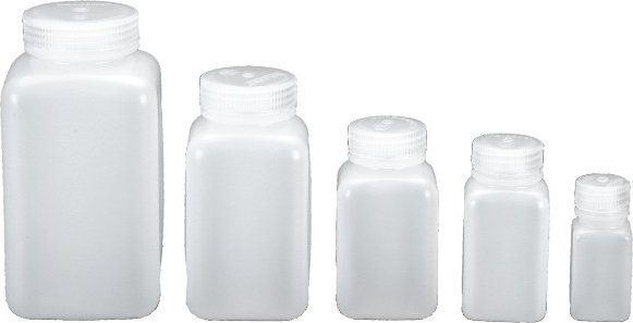 Nalgene - Weithalsflasche Quader Gr 1000 ml - Hals Ø 53 mm transparent