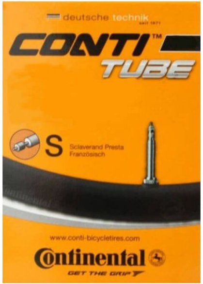 Continental - Schlauch Race 28'' (SV42) Light - Fahrradschlauch Gr 27'' x 3/4'' - 27'' x 1'' schwarz