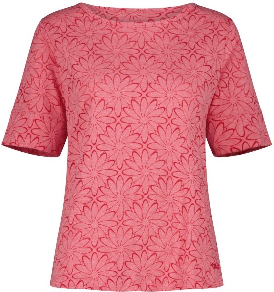 CMP - Women's S/S T-Shirt Floral - Funktionsshirt Gr 44 rosa