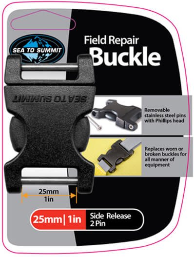 Thumbnail - Sea to Summit - Field Repair Buckle - Schnalle Gr 25 mm schwarz