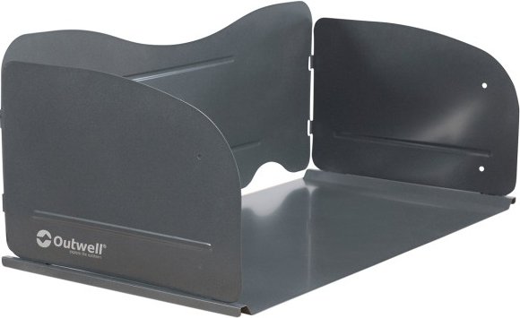 Outwell - Heat Diffusion Plate & Windshield - Windschutz Gr 63,5 x 33 x 23,5 cm grau