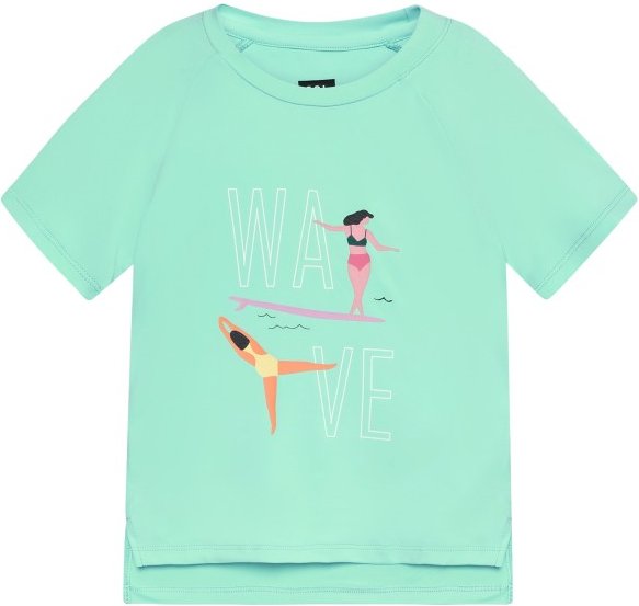 Color Kids - Girl's T-Shirt with Print S/S - Funktionsshirt Gr 92 türkis