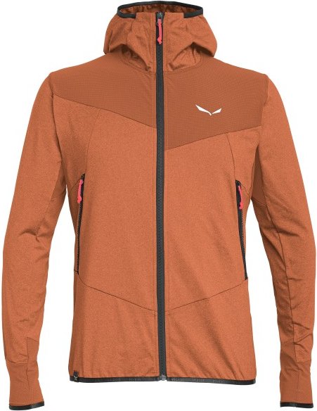 Salewa - Agner Hybrid Polarlite Durastretch Fullzip Hoody - Fleecejacke Gr 48 orange