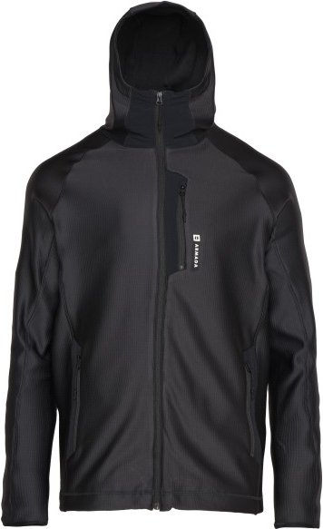 Thumbnail - Armada - Tuckernot Grid Fleece - Fleecejacke Gr M schwarz