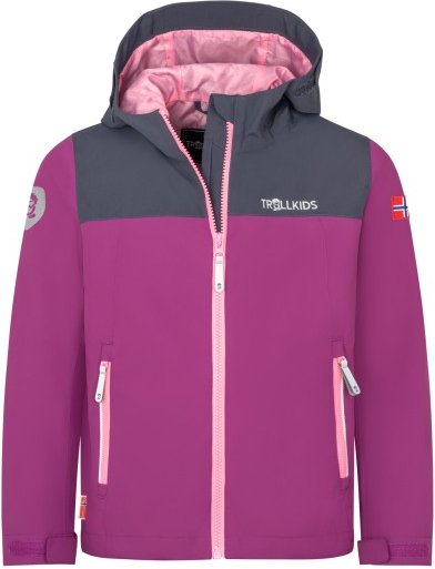 Trollkids - Kid's Telemark Jacket - Regenjacke Gr 140 lila