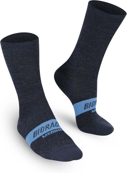 Bioracer - Thermal Merino Socks - Radsocken Gr 45-47 - XL blau