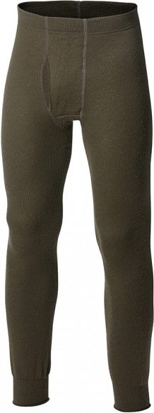 Thumbnail - Woolpower - Long Johns With Fly 400 - Merinounterwäsche Gr M oliv