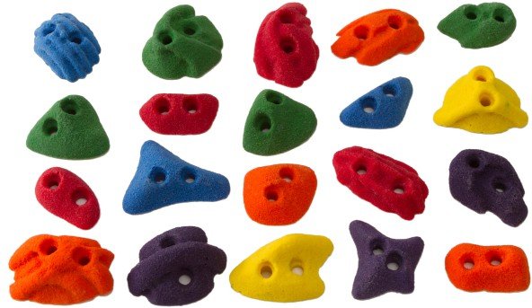 Metolius - Screw-On Footholds - Klettergriffe Gr 20 Holds rot