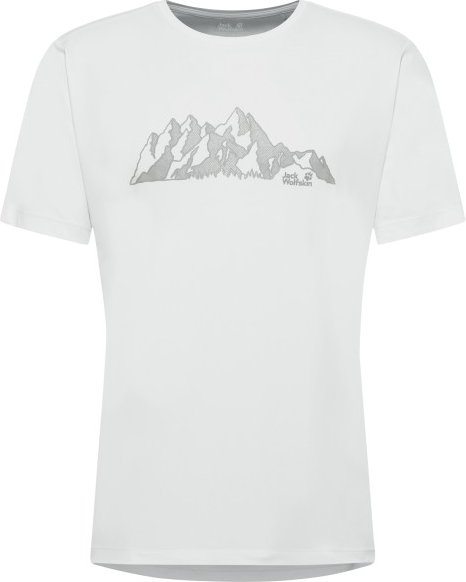 Jack Wolfskin - Peak Graphic T-Shirt - Funktionsshirt Gr XL weiß