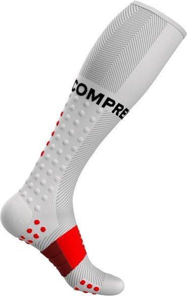 Thumbnail - Compressport - Full Socks Run - Kompressionssocken Gr T4 - EU 45-48 grau