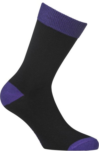 Alpacasocks&Co - Merino Lifestyle - Merinosocken Gr 39-42 nero / fuxia
