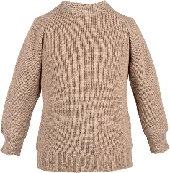 Reiff - Kid's Perlfangpulli - Merinopullover Gr 164 beige/braun