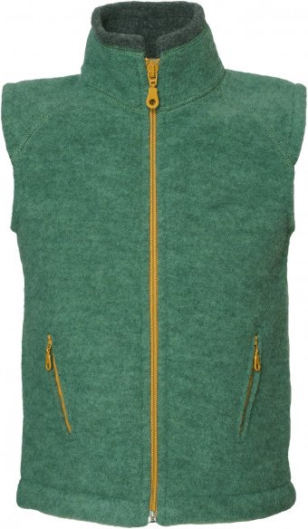 Reiff - Kid's Fleeceweste Colori - Merinoweste Gr 104 grün