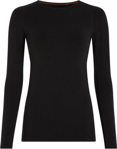 Icebreaker - Women's Merino 260 Zoneknit Seamless L/S Crewe - Merinounterwäsche Gr L schwarz