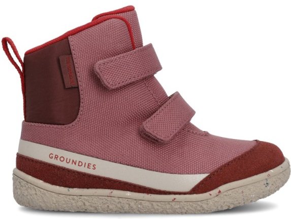 Thumbnail - Groundies - Kid's Ottawa - Barfußschuhe Gr 24 berry /rot