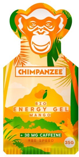 Chimpanzee - Energy Gel Mango + Coffein - Energiegel Gr 35 g