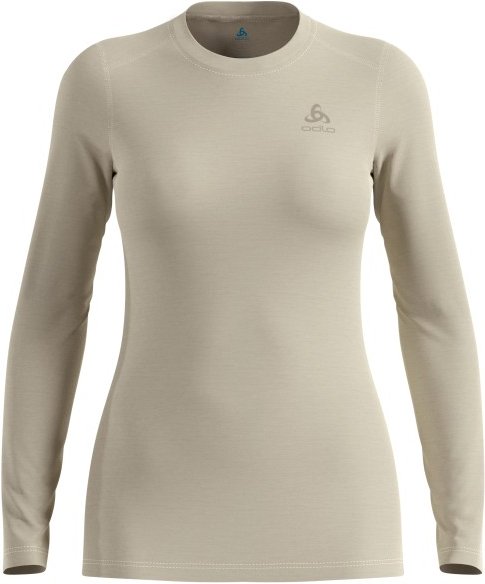 Odlo - Women's Merino 160 Bl Top Crew Neck L/S - Merinounterwäsche Gr XL beige/grau