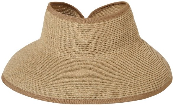Thumbnail - Brixton - Women's Ivy Packable Straw Visor - Hut Gr One Size beige