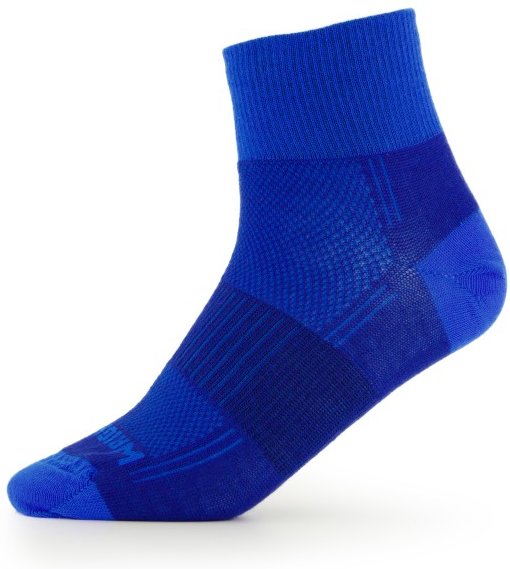 Wrightsock - Coolmesh II Quarter - Wandersocken Gr XL blau