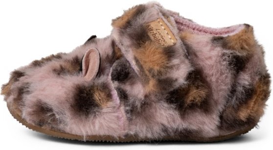 Living Kitzbühel - Kid's Lotte Leopard Klettschuh - Hausschuhe Gr 26 braun